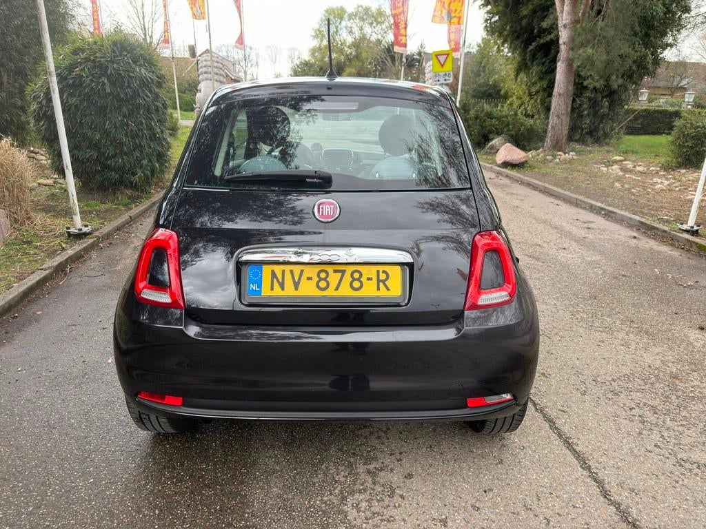 Fiat 500 Twinair Turbo 80pk  Zwart Airco led N.L AUTO N.A.P, Auto's, Voorwielaandrijving, Stof, Origineel Nederlands, Bedrijf