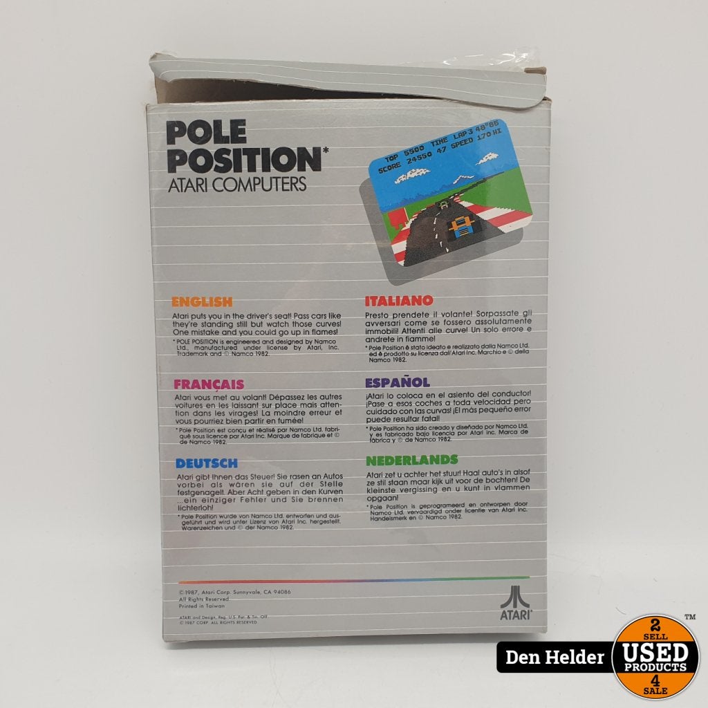 Pole Position Atari Computers Game - In Nette Staat, Spelcomputers en Games, Games | Atari, Atari, Gebruikt, Support@atari.com