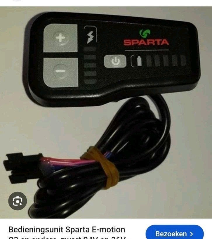 GEZOCHT; Sparta E-motion Bedieningsunit C3, 24V/36V