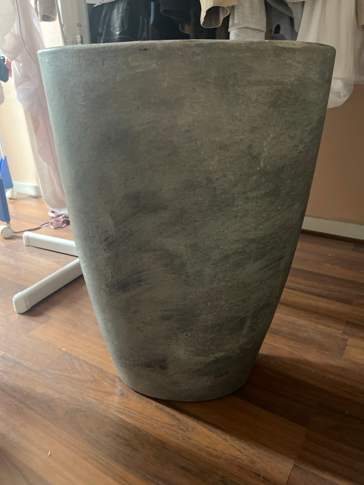 Grijze potten, hoogte 55 cm, Tuin en Terras, 25 tot 40 cm, Gebruikt, Rond, Binnen