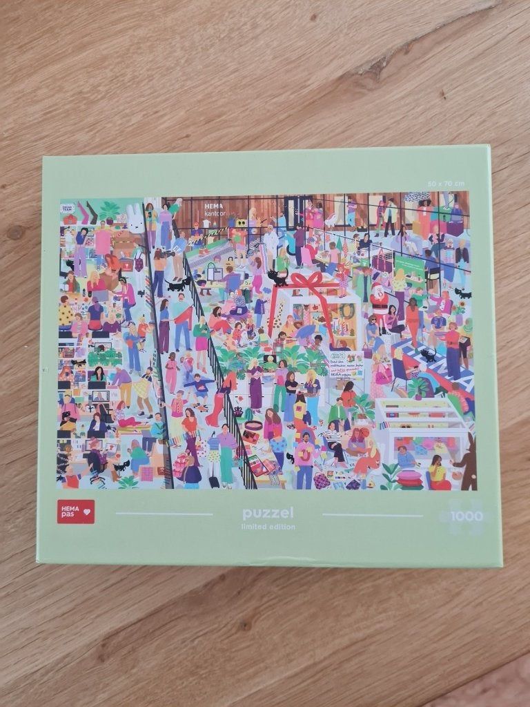 Puzzel Hema 1000 stukjes, Ophalen of Verzenden, 500 t/m 1500 stukjes, Zo goed als nieuw