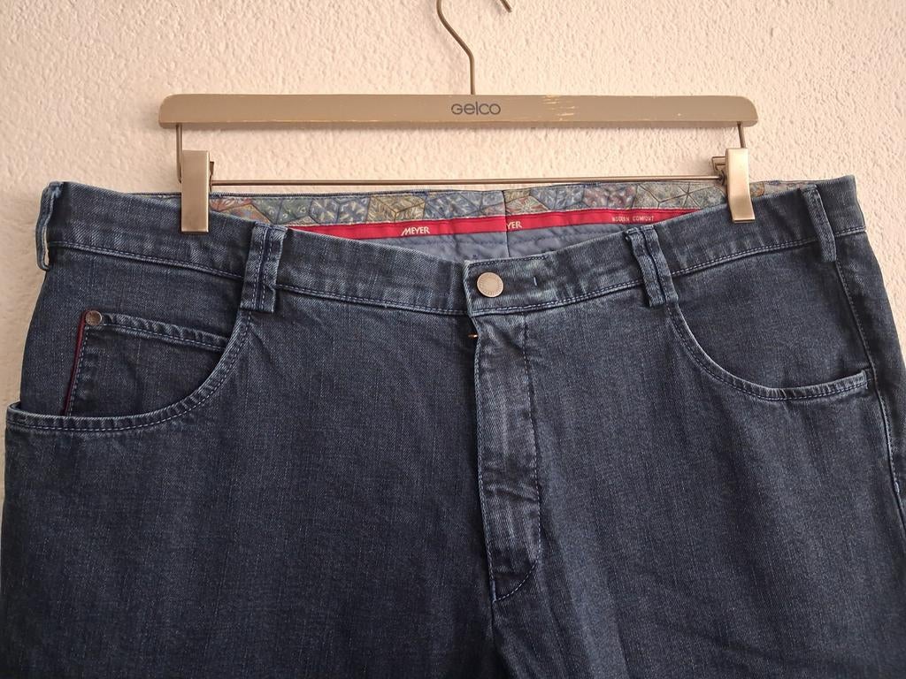 MEYER Diego Modern Comfort Jeans - W36/L32, W36 - W38 (confectie 52/54), Blauw, Ophalen of Verzenden, Zo goed als nieuw