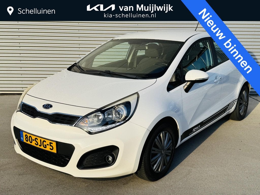 Kia Rio 1.2 SuperPack 85pk Clima | Cruise |Keyless | PDC & A, Auto's, Kia, Euro 5, 4 cilinders, Wit, Origineel Nederlands