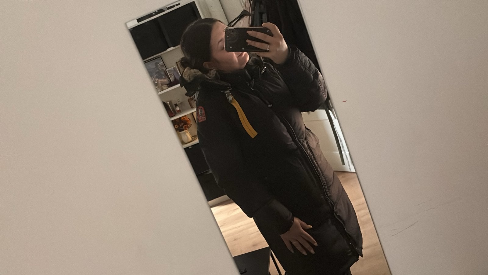 Parajumpers Long Bear Jas - Zwart, Maat M, Kleding | Dames, Jassen | Winter, Ophalen of Verzenden, Nieuw, Maat 38/40 (M), Zwart