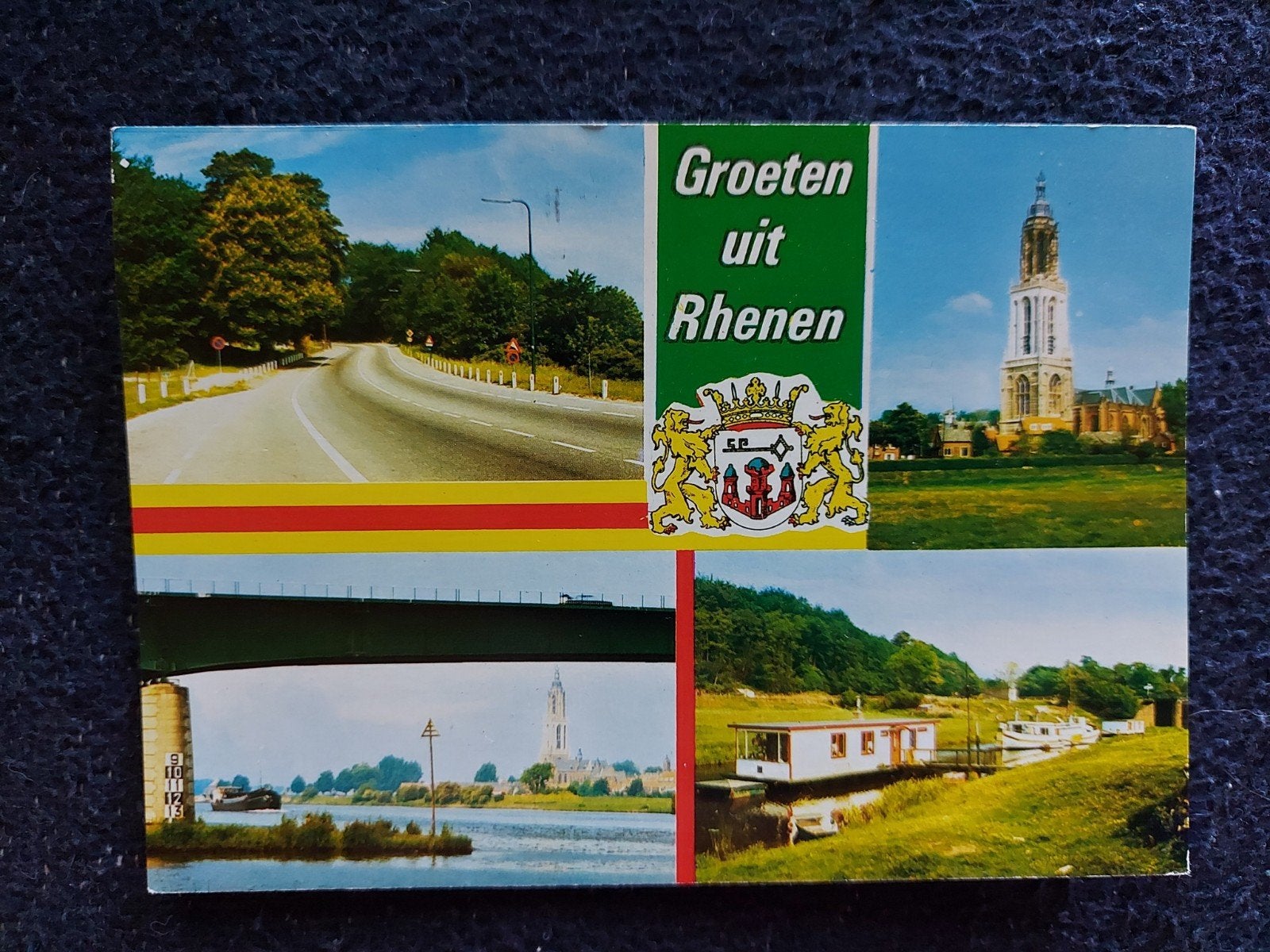 Groeten uit Rhenen - Oude Ansichtkaart, Ophalen of Verzenden
