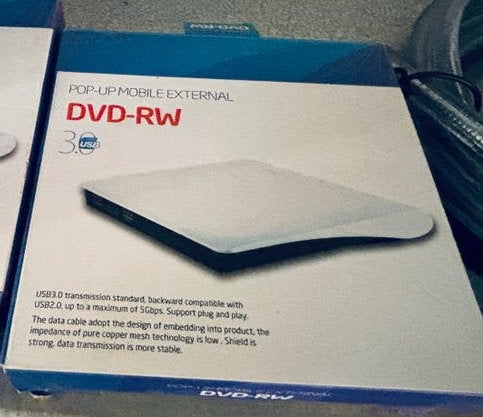 Pop-Up Mobiele Externe DVD-RW USB 3.0 Drive, Nieuw, Ophalen of Verzenden, Windows, Extern