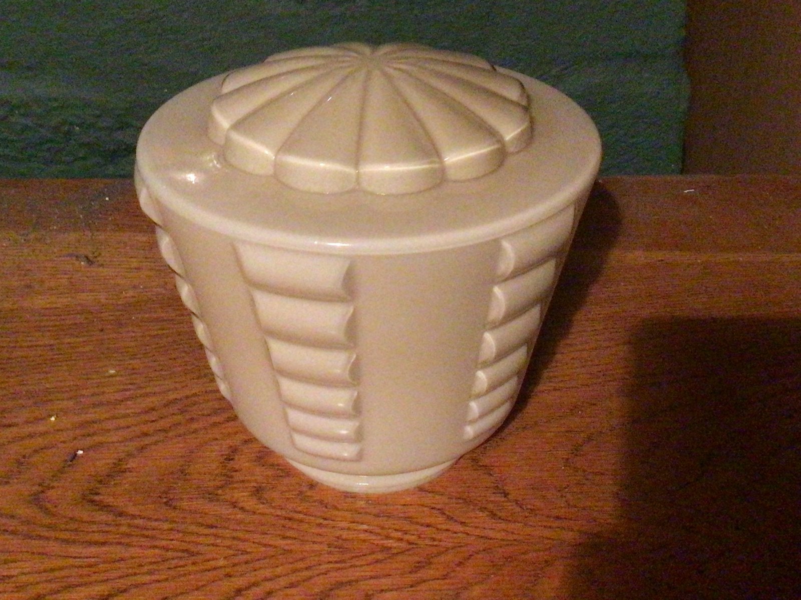 Vintage Art Deco Melkglas Lampenkap - Crème, Ophalen of Verzenden