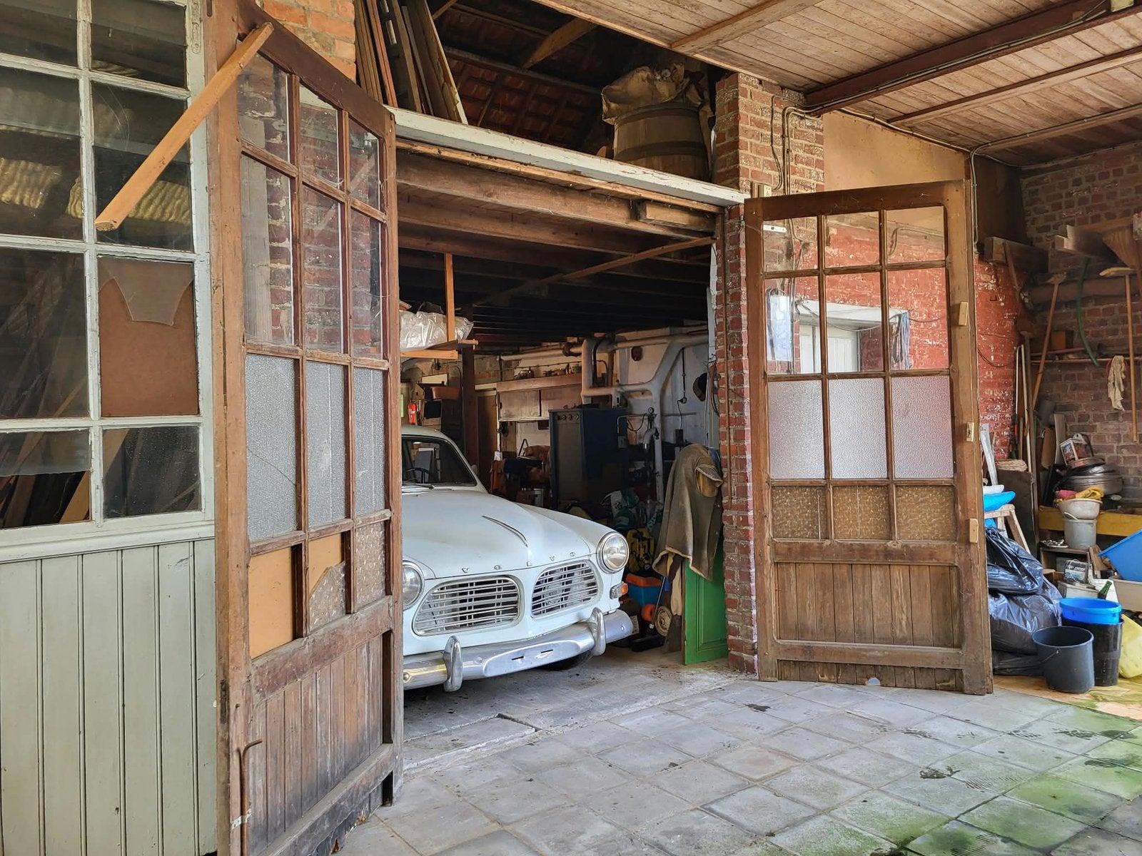 Volvo Amazon/ P1300/ Barnfind/2e eigenaar/Alles compleet, Wit, Leder, Bruin, Handgeschakeld