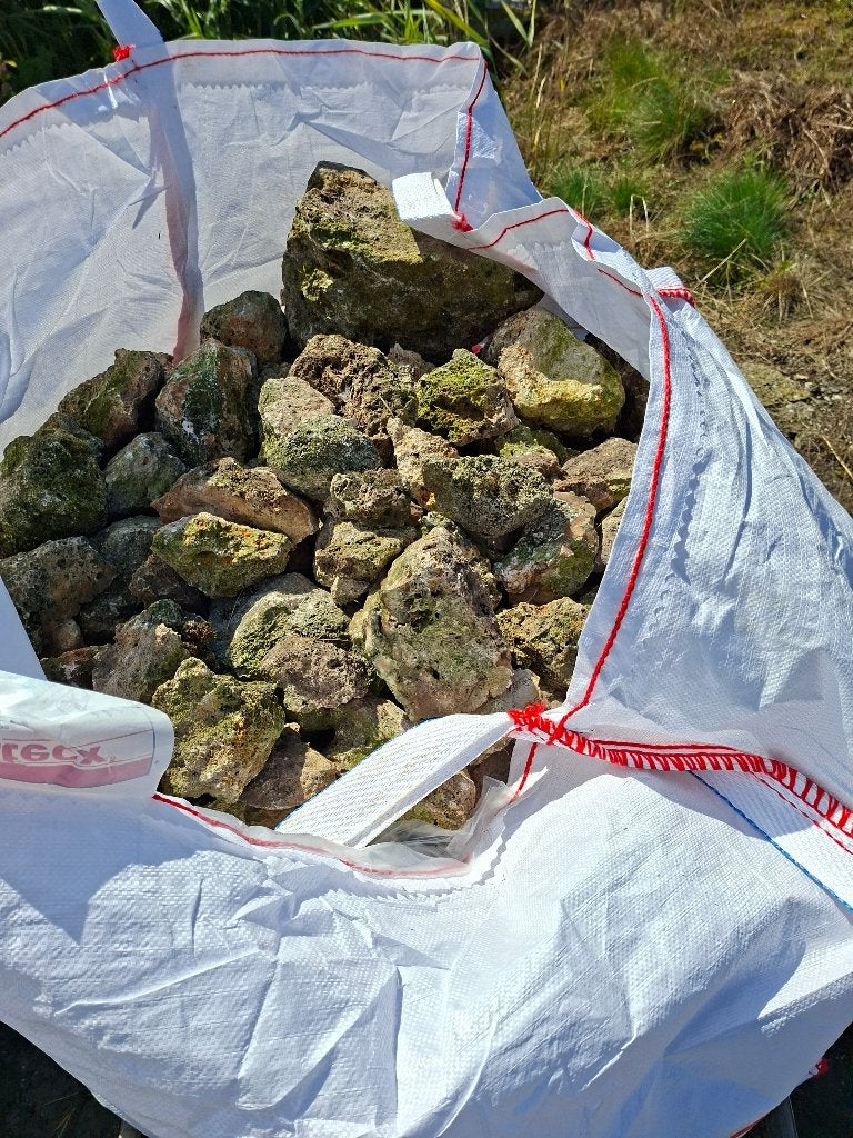 2 Big Bags met Rotsen/Keien - Ideaal voor Tuin of Oprit, Ophalen, Overige materialen, Gebruikt, Kei