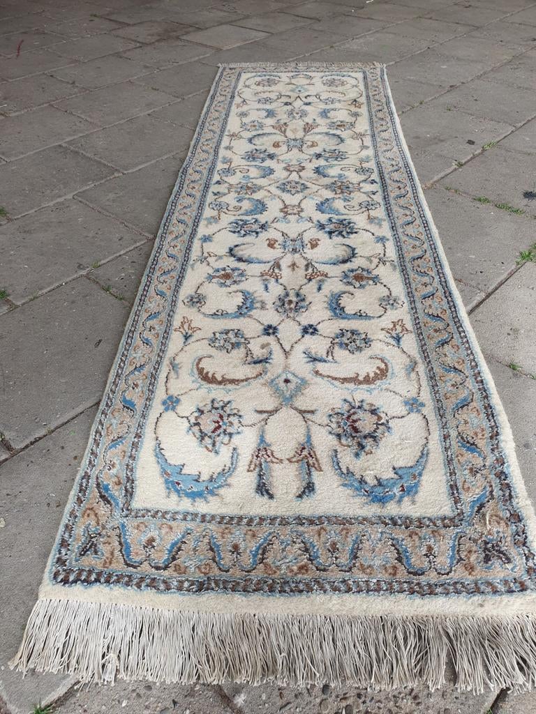 Helaas Gereserveerd Perzisch loper 210x57 cm. Nain, Crème, Gebruikt, Nain, 200 cm of meer