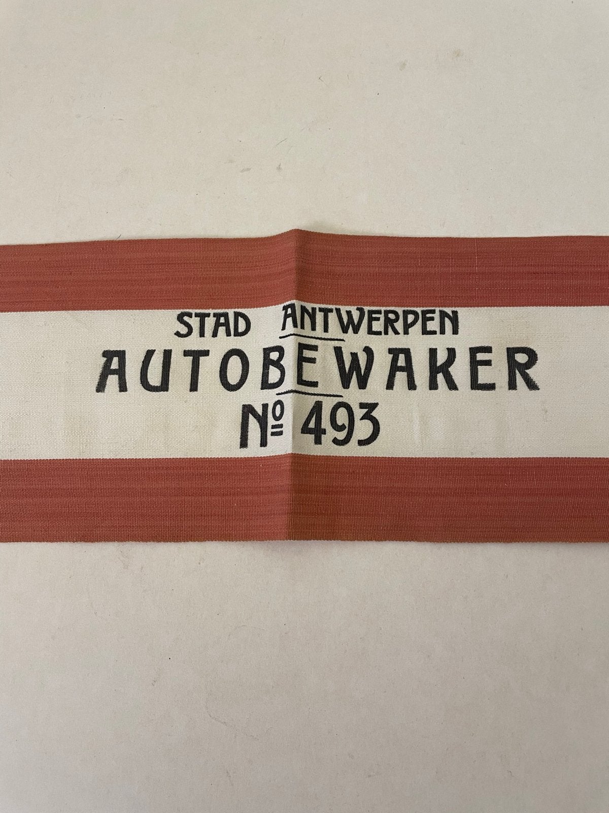Vintage Antwerpen Autobewaker Armband & Belgische Vlag Band, Verzamelen, Ophalen of Verzenden, Gebruikt