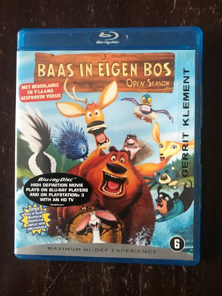 Baas in Eigen Bos ( Open Season ) Blu Ray, Cd's en Dvd's, Blu-ray, Film, Ophalen of Verzenden, Tekenfilms en Animatie, Zo goed als nieuw