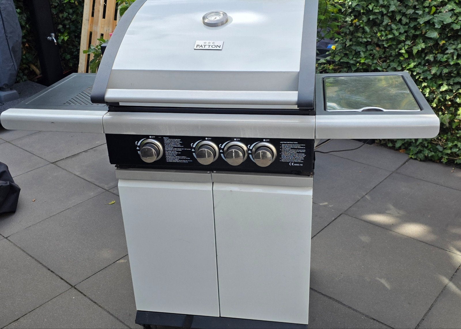 Patton Patio Chef 3-brander gasbarbecue met zijbrander, Ophalen