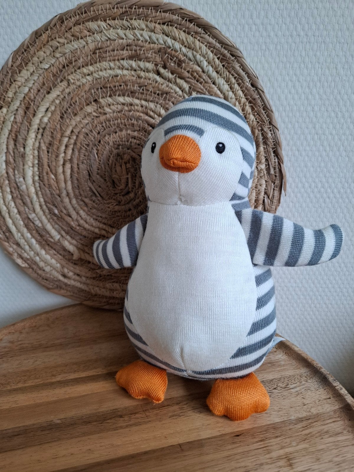 Jellycat pinguïn rammelaar, Pinguïn, Jellycat, Overige karakters, Grijs