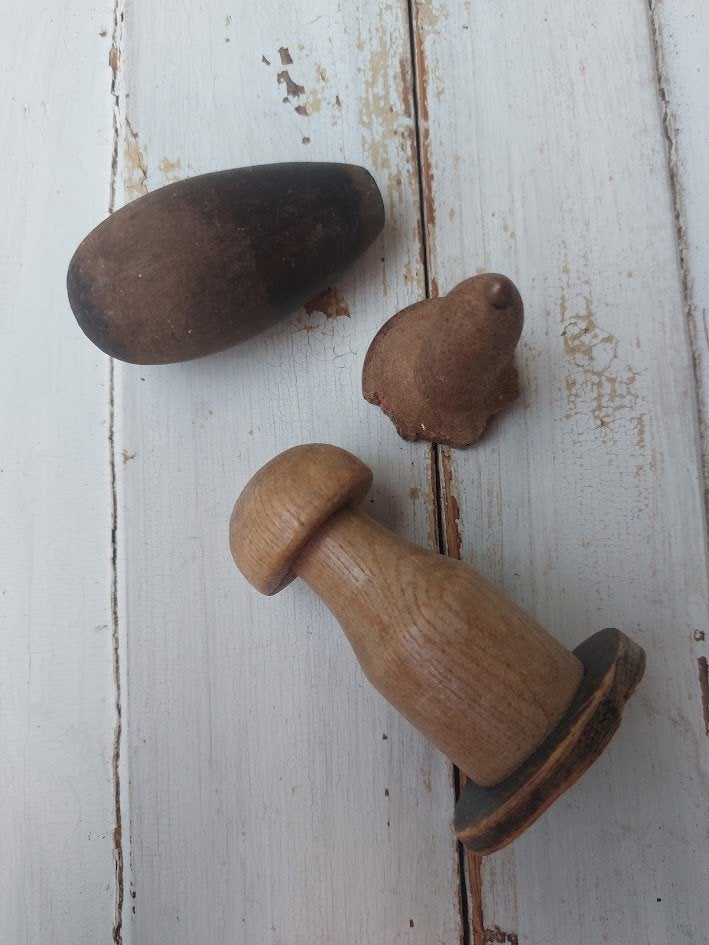 LOt oude houten tollen Setprijs, Ophalen of Verzenden