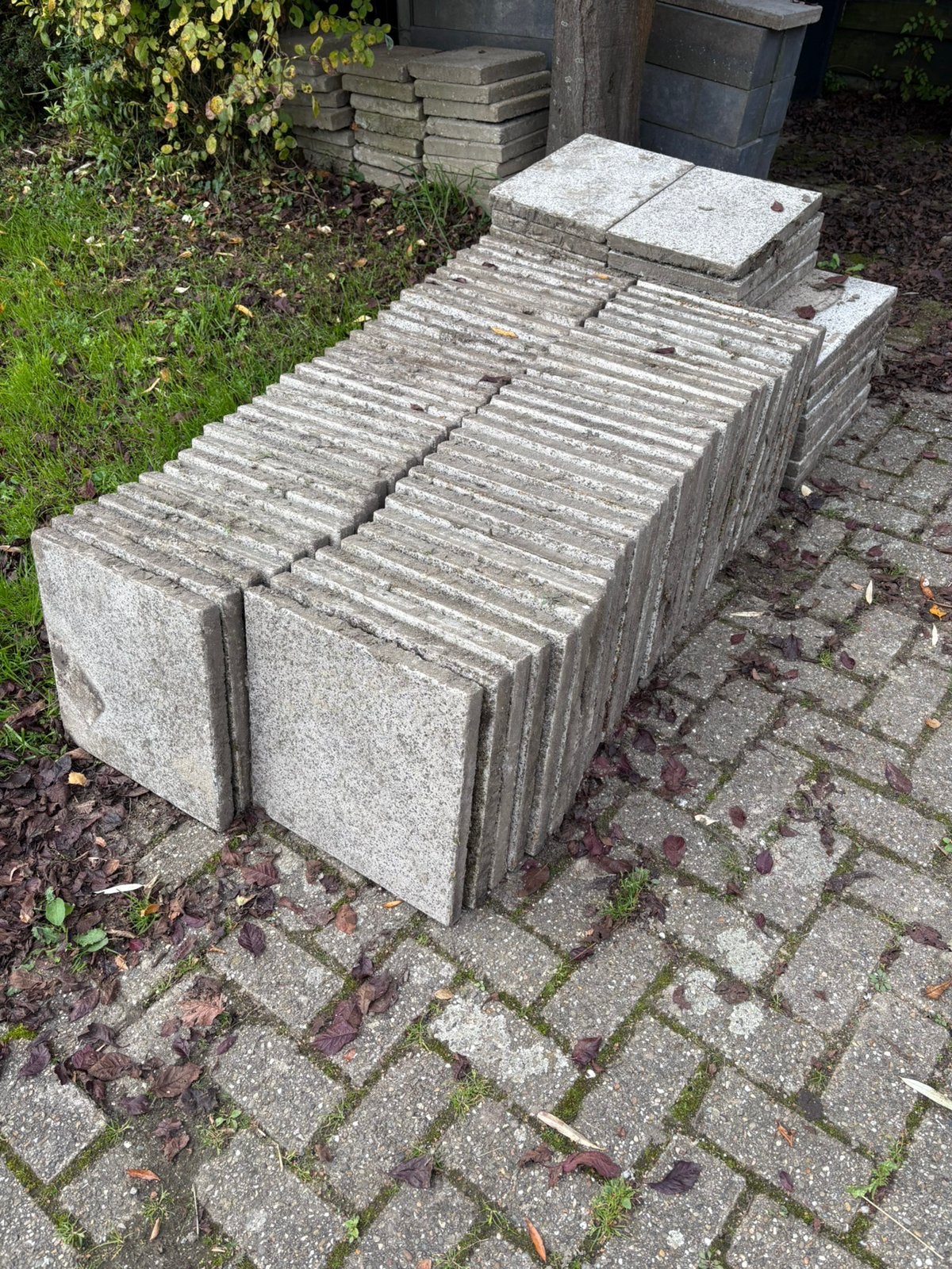 Gratis terrastegels, Tuin en Terras, Ophalen, Gebruikt, Beton, Terrastegels