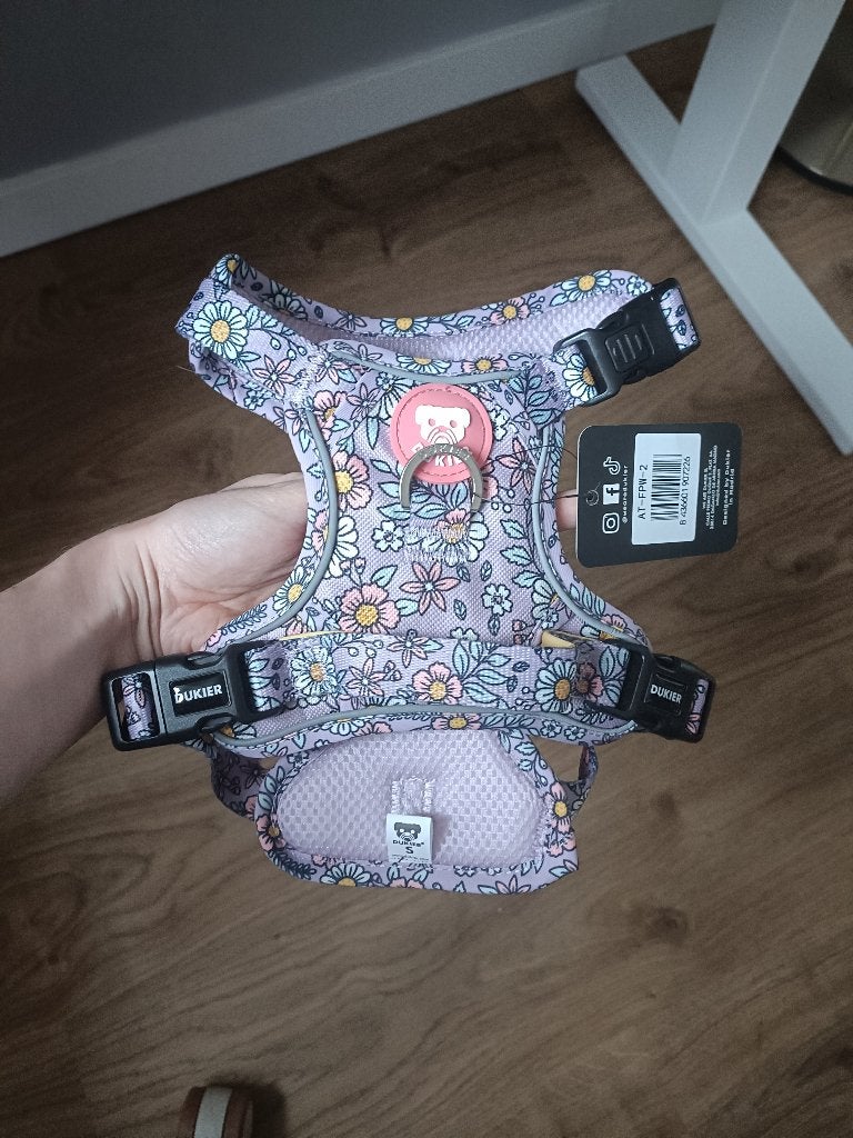 Dog Harness Dukier with flowers S, Ophalen, Zo goed als nieuw, Hondentuig