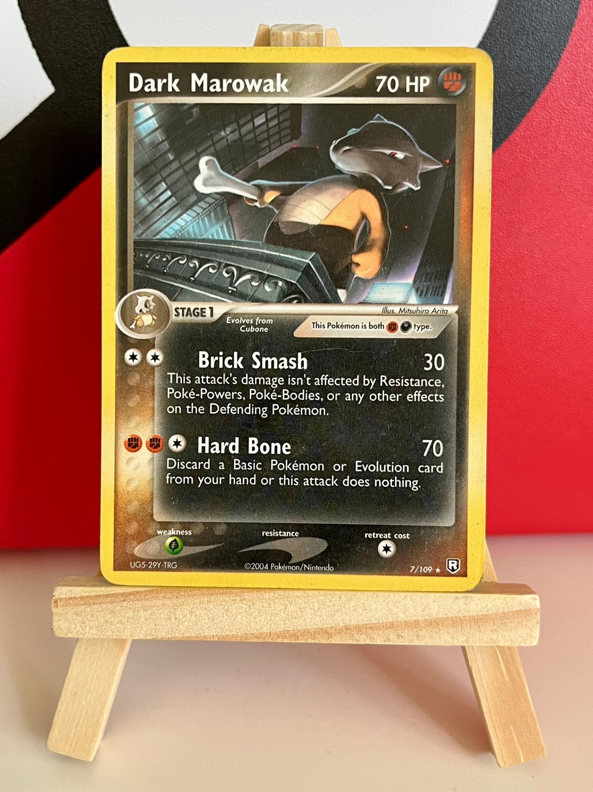 Dark Marowak (TRR 7) Pokémon - EX Team Rocket Returns, Ophalen of Verzenden, Zo goed als nieuw