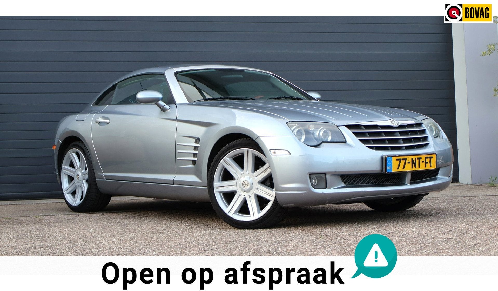 Chrysler Crossfire 3.2 V6 Leder/Automaat/Airco/Xenon, Auto's, Chrysler, Automaat, Gebruikt, Blauw, 2 stoelen