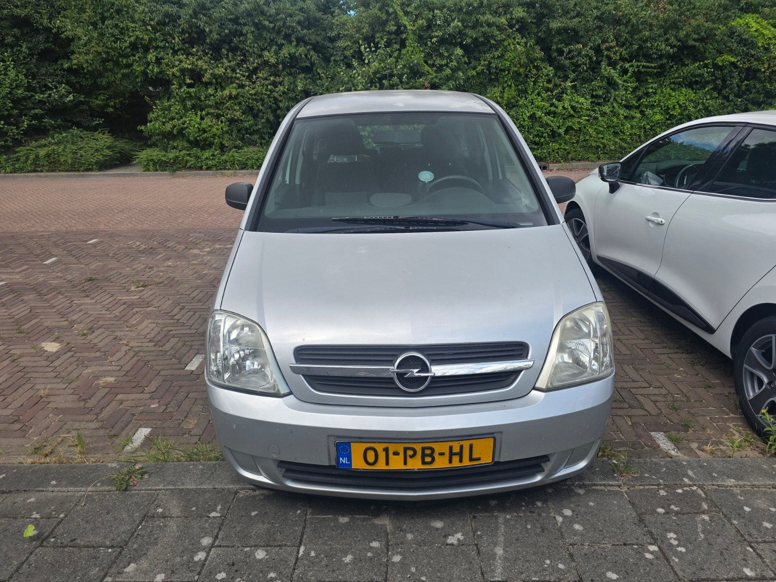 Opel Meriva 1.6 8V 2004 Grijs, Auto's, 4 cilinders, Origineel Nederlands, 1200 kg, Handgeschakeld