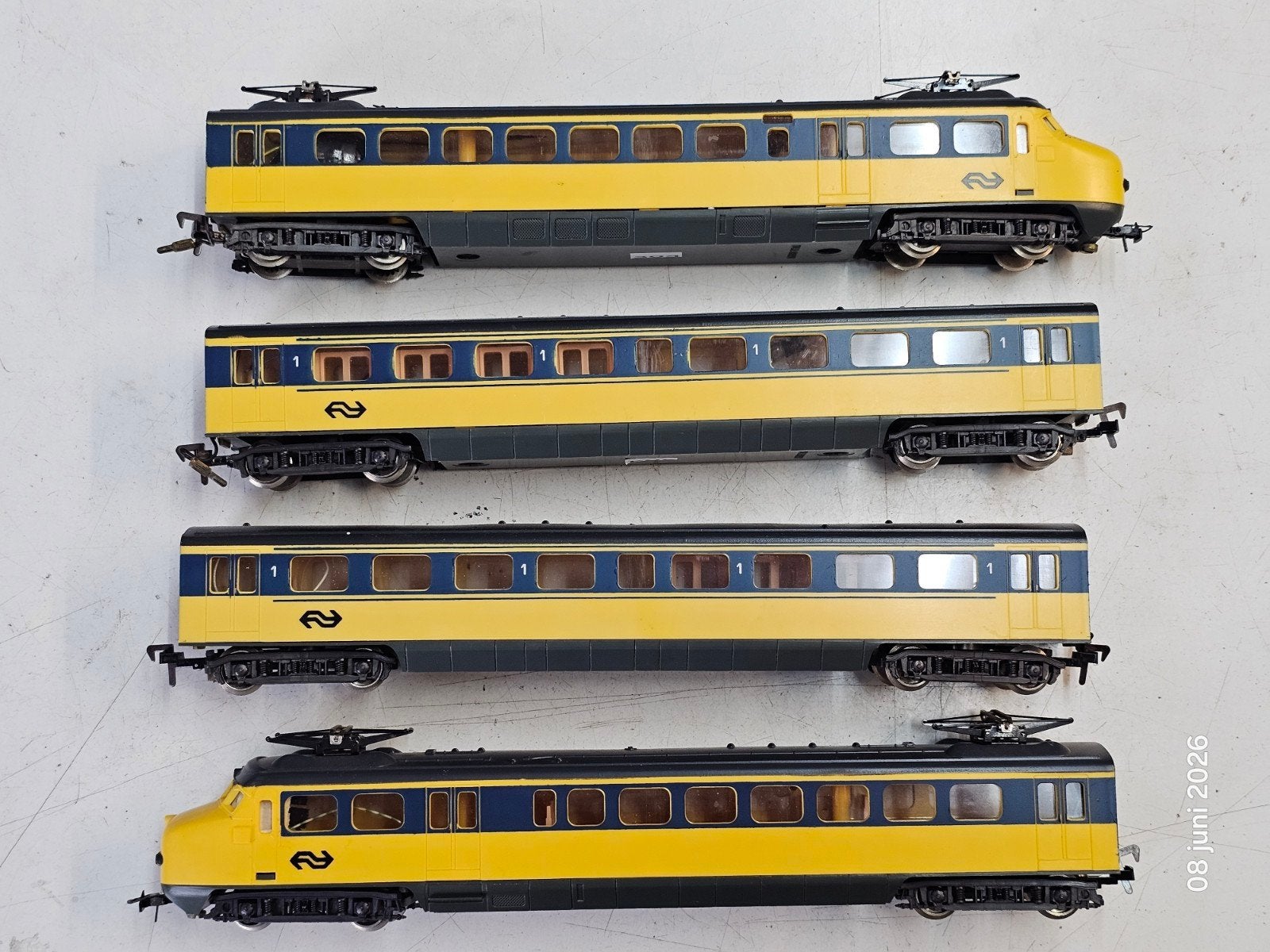 Modeltrein Ho lima hondekop NS met tussenrijtuigen, Ophalen of Verzenden, Gelijkstroom, Wagon, Lima