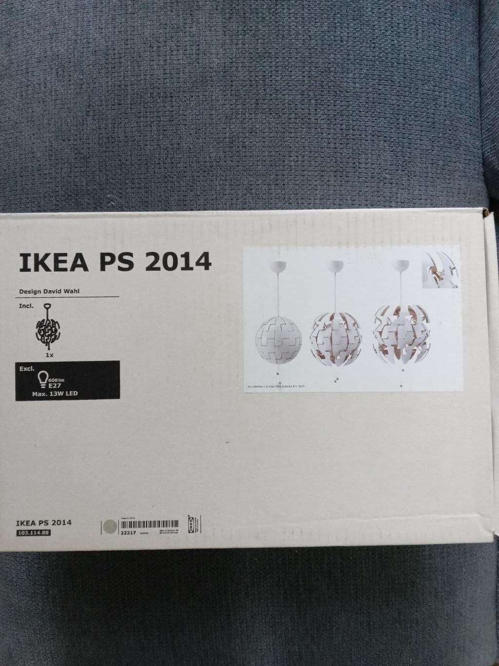 IKEA PS 2014 hanglamp koper wit 35 cm  NIEUW, Kunststof, Nieuw, Modern David Wahl, E27 (groot)