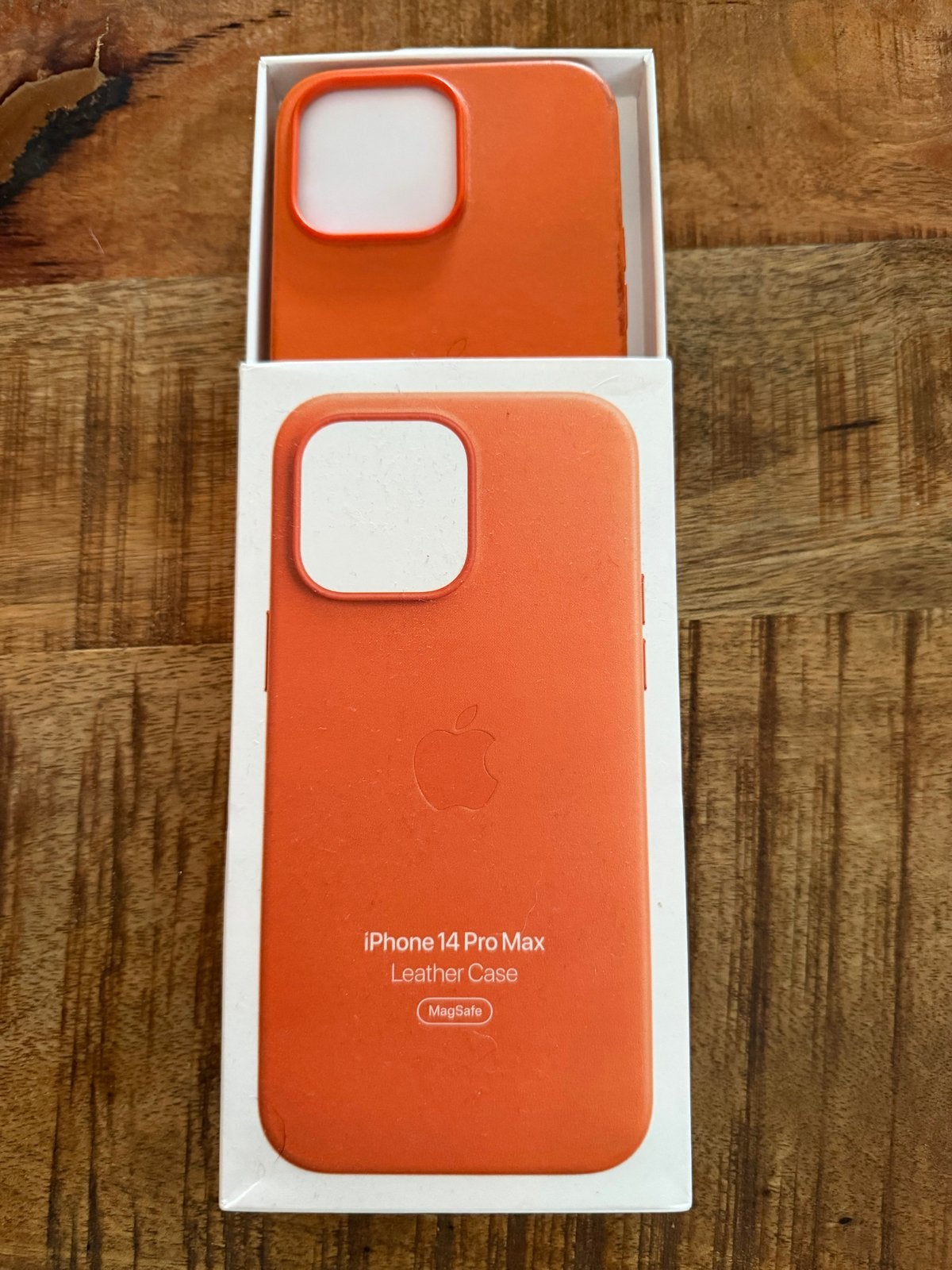 Originele Apple iPhone 14 Pro Max Leren Hoesje MagSafe, Ophalen of Verzenden, Gebruikt, Bescherming, Apple