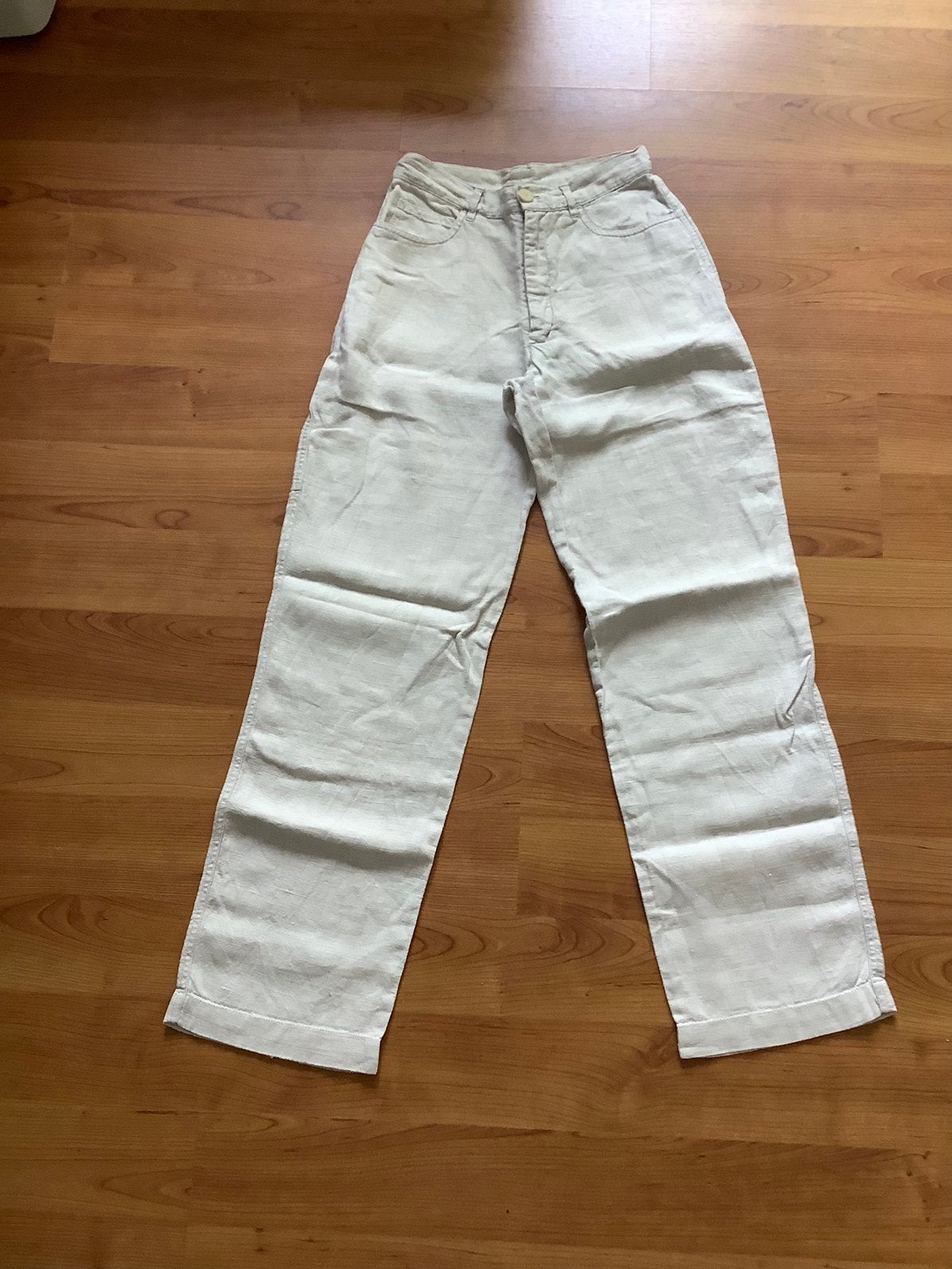 Linnen broek, Overige kleuren, Ophalen of Verzenden, Maat 34 (XS) of kleiner, Lang