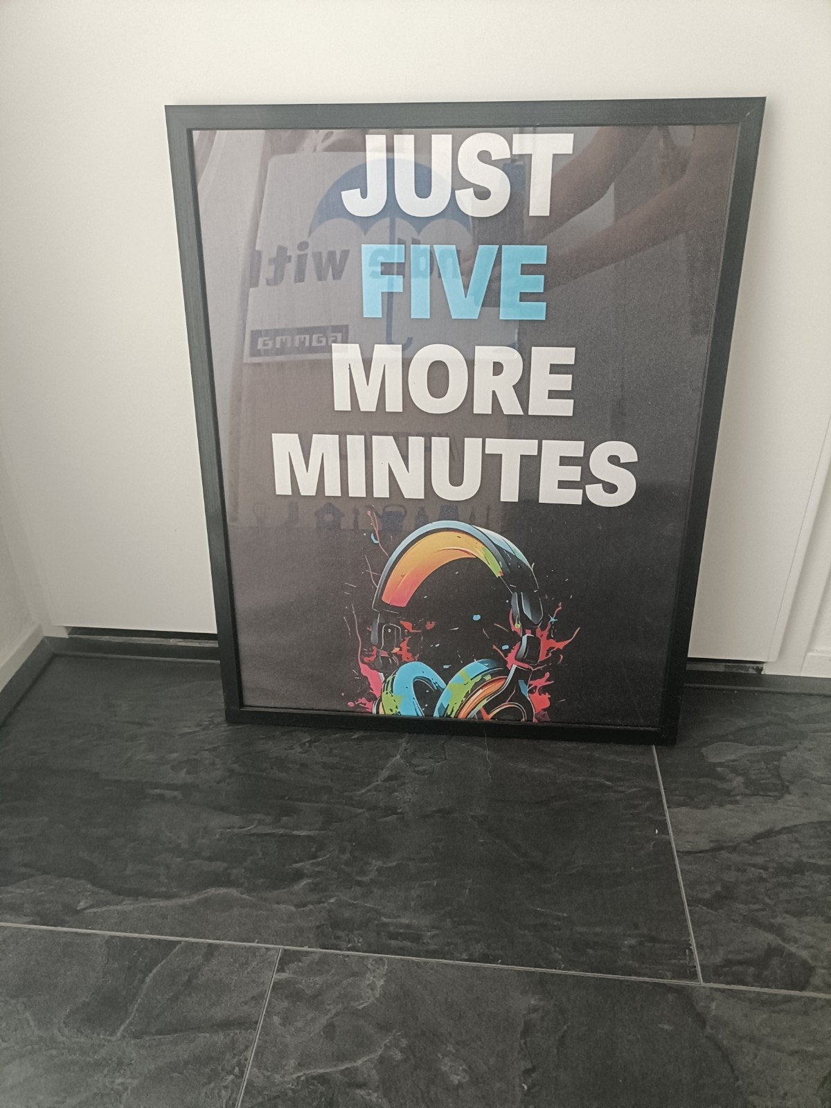 Ingelijste poster 'Just Five More Minutes', Ophalen, Minder dan 50 cm, Foto of Poster