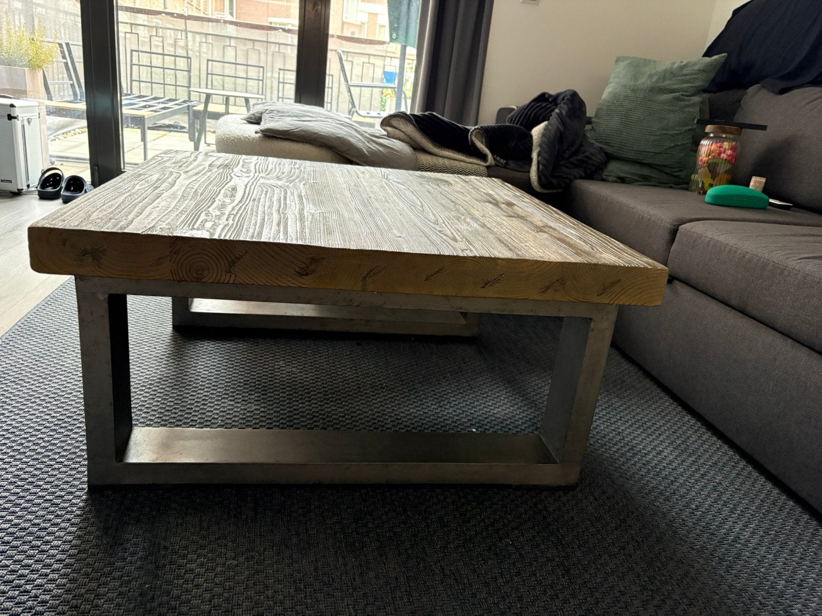 Salontafel vierkant, Ophalen, Zo goed als nieuw, Vierkant, 50 tot 100 cm