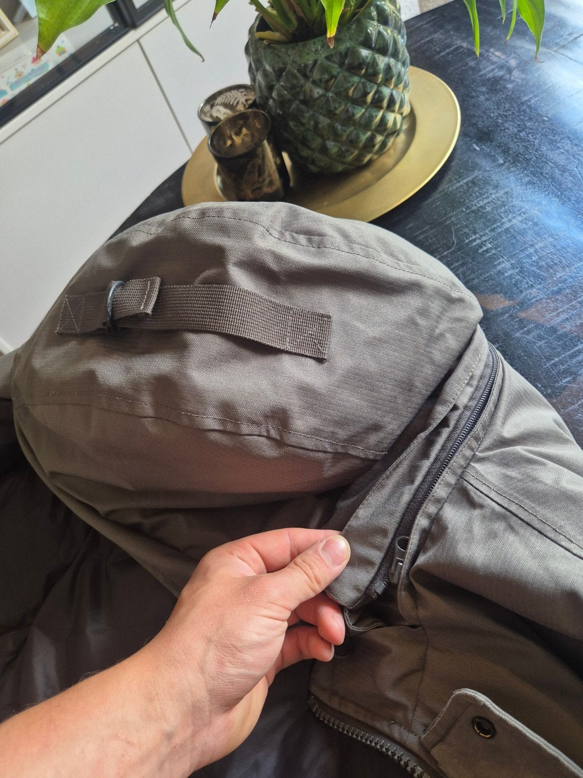 air force parka gun metal, Ophalen of Verzenden, Maat 52/54 (L), Zwart