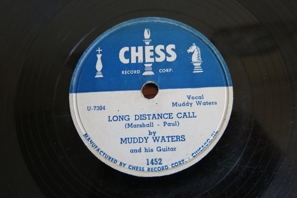 Muddy Waters Long Distance Call 78rpm 78 toeren beste blues, Cd's en Dvd's, Gebruikt, 10 inch, Ophalen of Verzenden, Blues