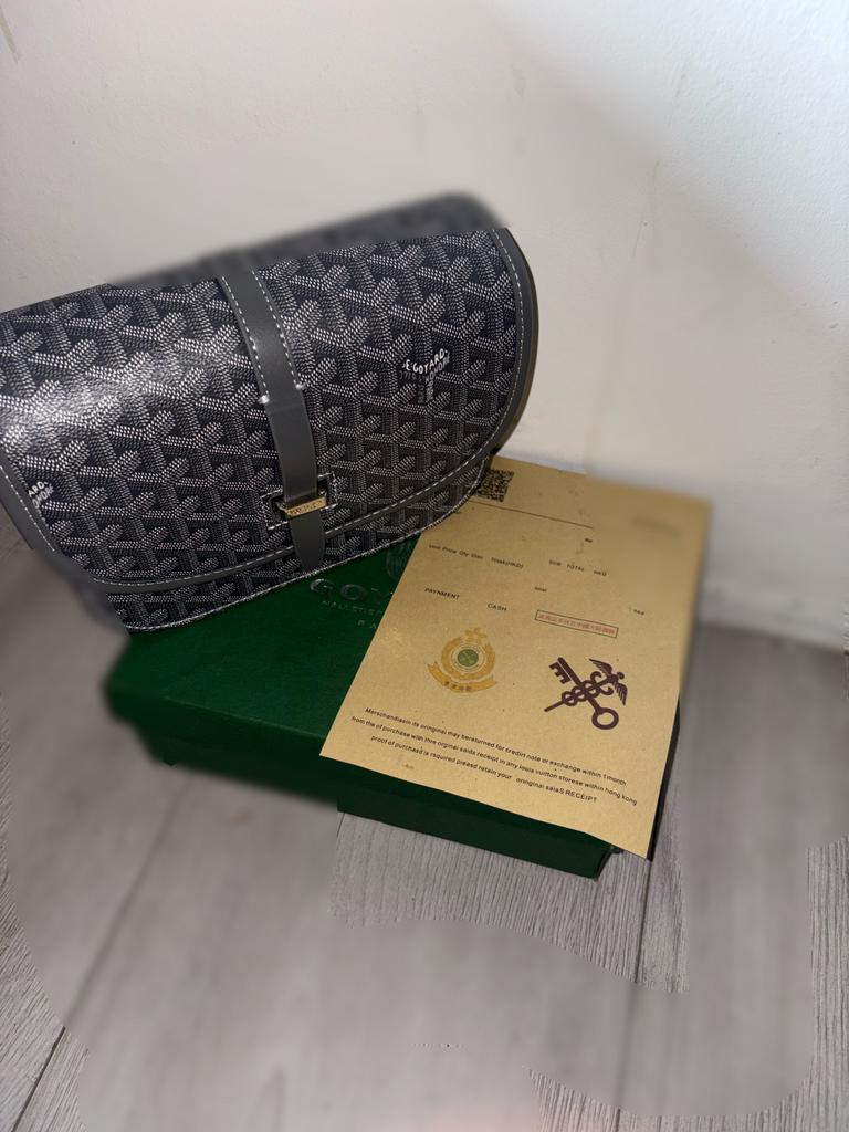 Goyard tas met certificaat aanwezig, Ophalen of Verzenden, Nieuw, Grijs, Overige merken