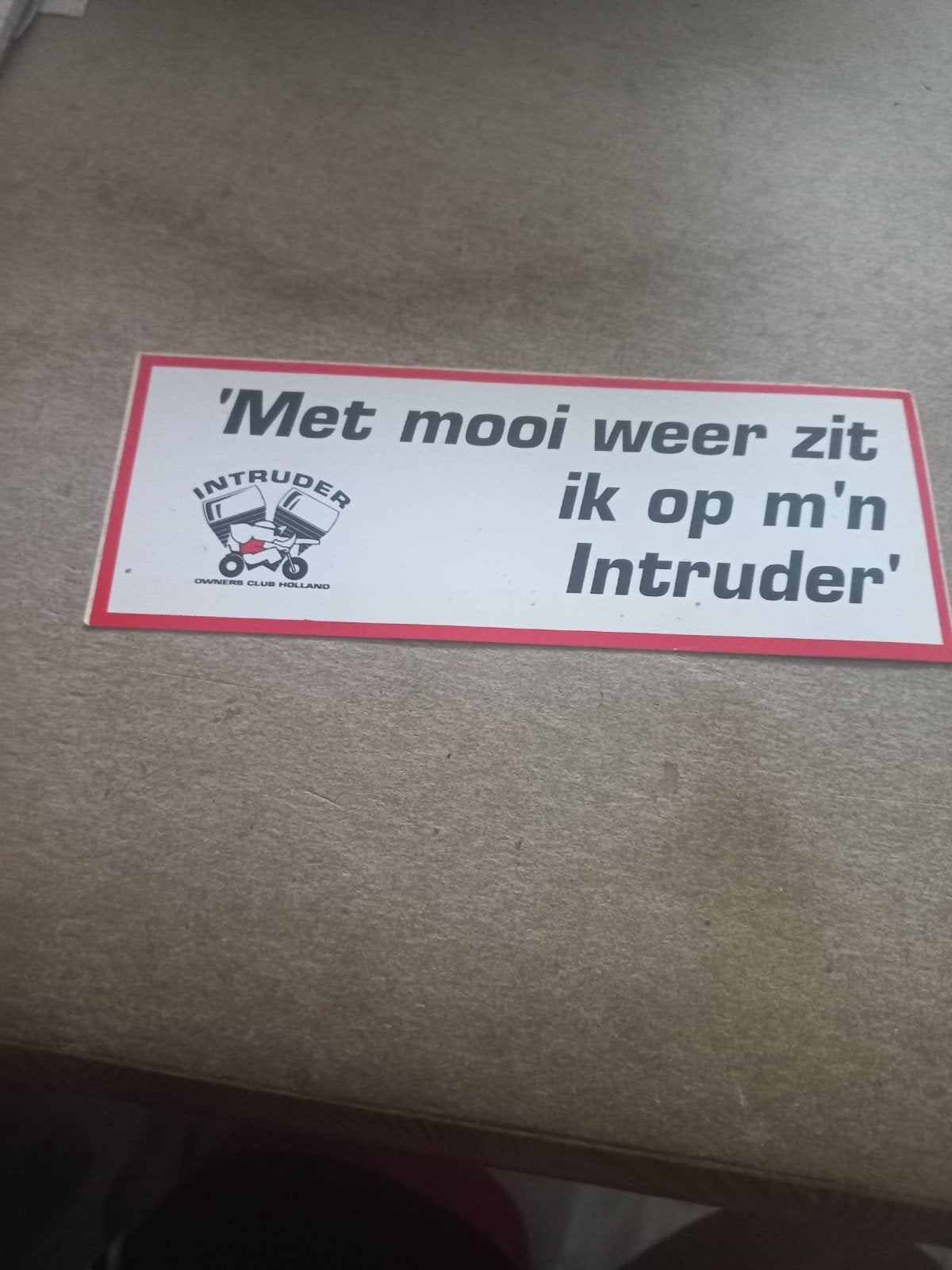 Intruder Owners Club Holland Sticker, Ophalen of Verzenden