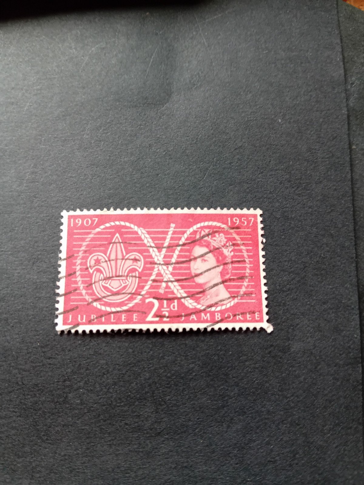 Zeldzame postzegel Jubilee Jamboree 1907-1957, Ophalen of Verzenden