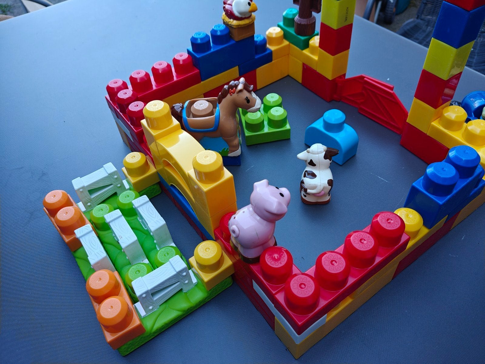 Mega Bloks Boerderij Speelset met Dieren en Figuren, Ophalen of Verzenden, Gebruikt, Megabloks