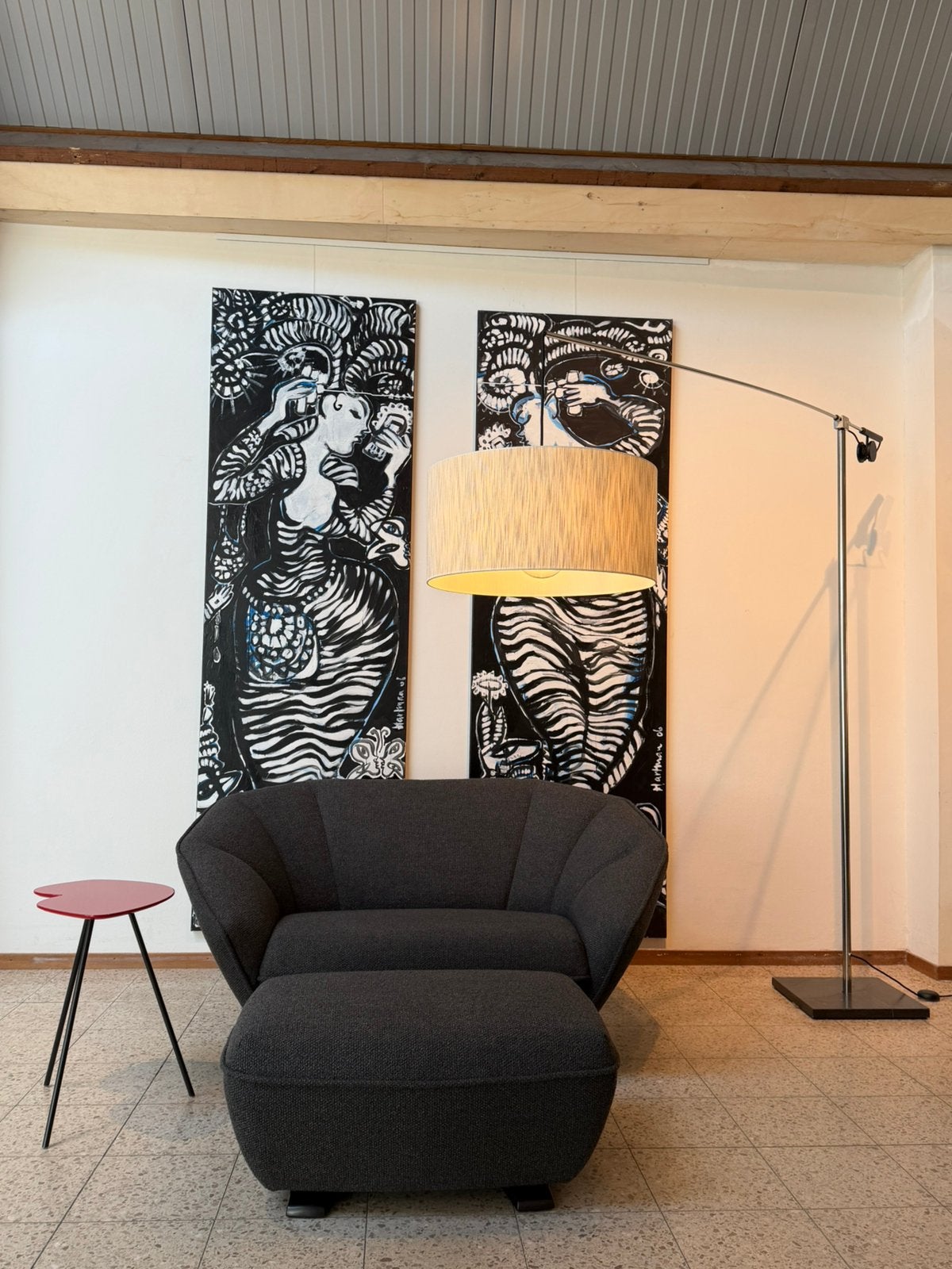 Pode Colla love seat met hocker NIEUW, Ophalen, 150 tot 200 cm, 75 tot 100 cm, Stof