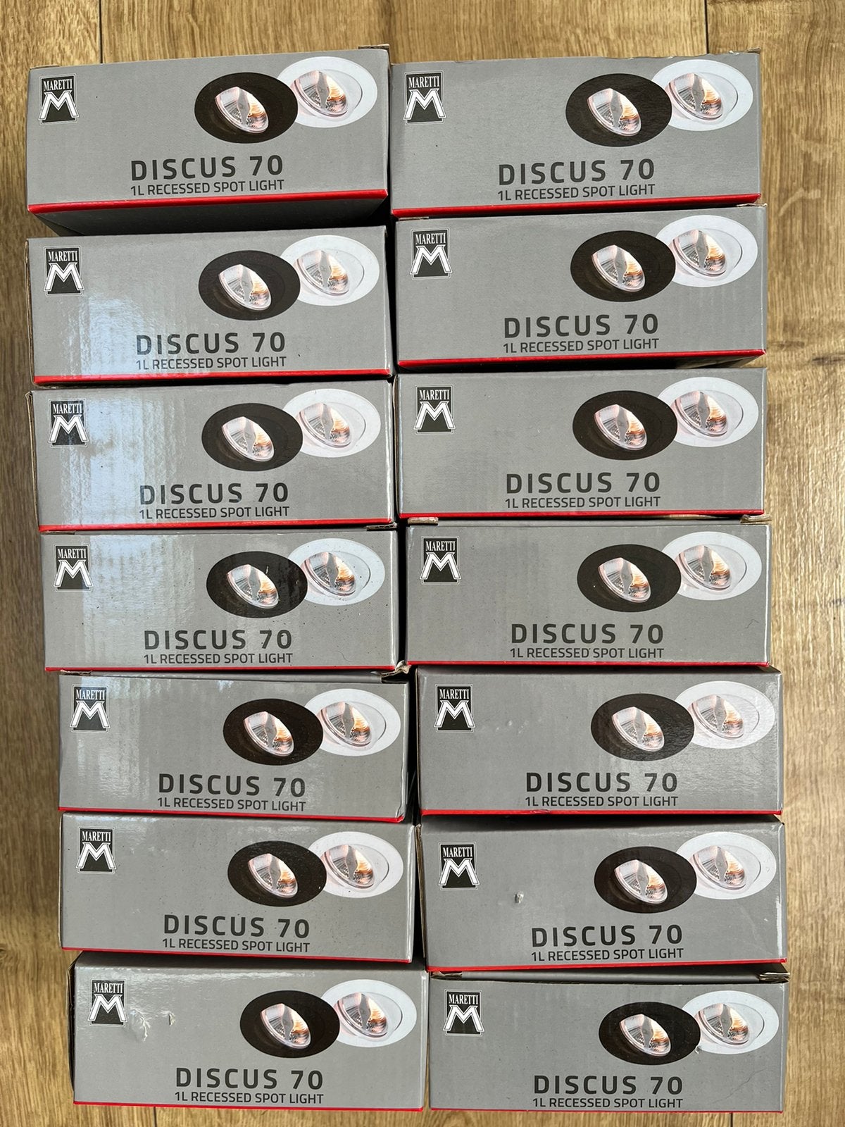 Maretti Discus70 14stuks (zwart) inbouwspots 15 per stuk, Ophalen of Verzenden, Nieuw