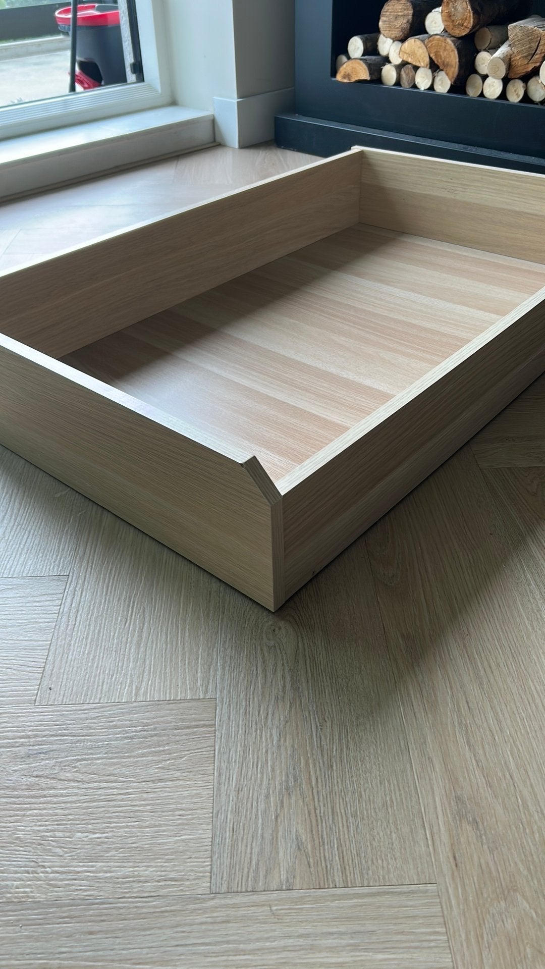 Ikea complement lade wit geglazuurd eiken effect, Ophalen, 50 tot 100 cm, Zo goed als nieuw, Minder dan 100 cm