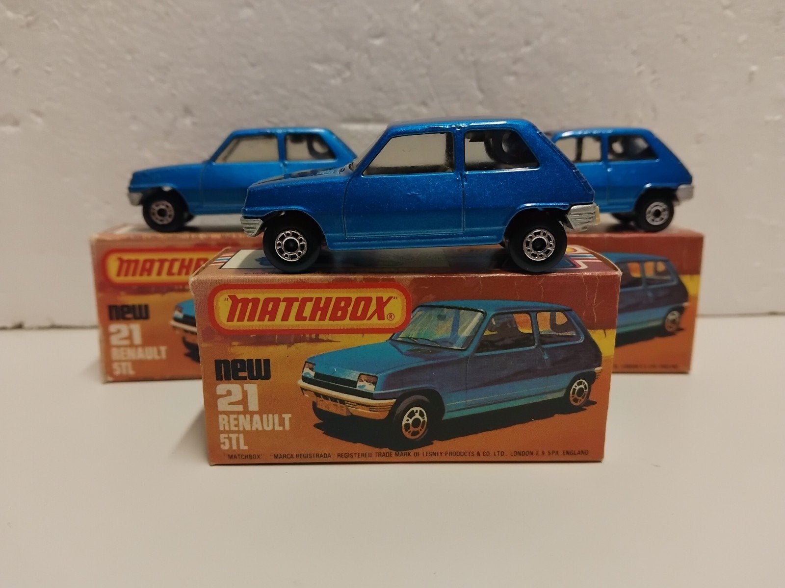 Matchbox #21 Renault 5 TL blauw Superfast 3INCH, Ophalen of Verzenden, Zo goed als nieuw, Auto, Matchbox