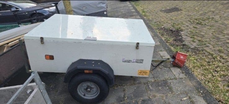 4x bagagewagen enkelasser gesloten aanhanger verkoopwagen, Auto diversen, Ophalen of Verzenden, Zo goed als nieuw