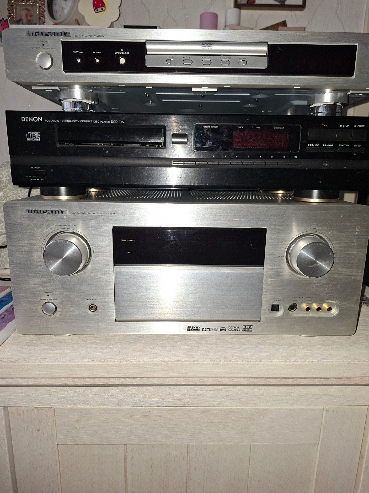 2 dvd spelers en 1 receiver 5 .1 marantz, Ophalen of Verzenden, Overige merken