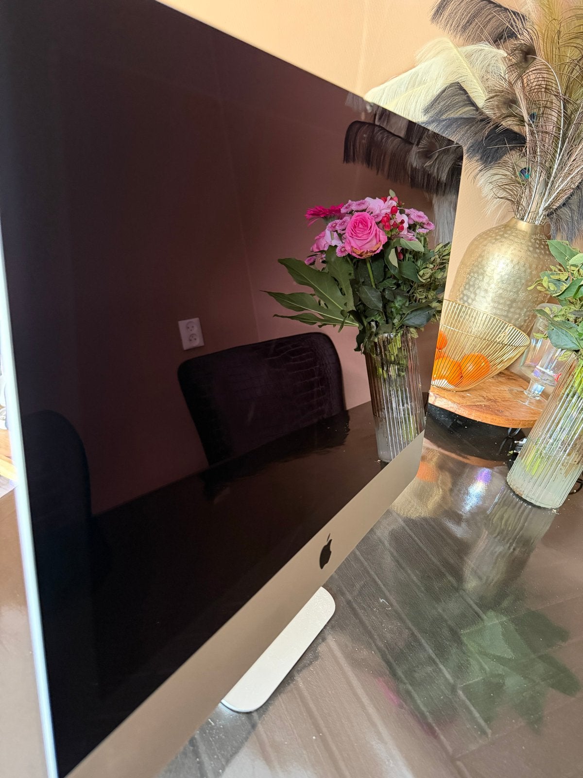 iMac (21.5-inch, Late 2013) met barst in scherm, Computers en Software, Apple Desktops, 2 tot 3 Ghz, IMac, Ophalen of Verzenden