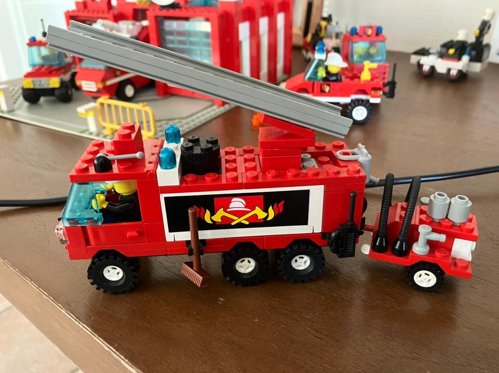 Lego set 6480 brandweer auto 9volt met geluid en licht, Ophalen of Verzenden, Zo goed als nieuw