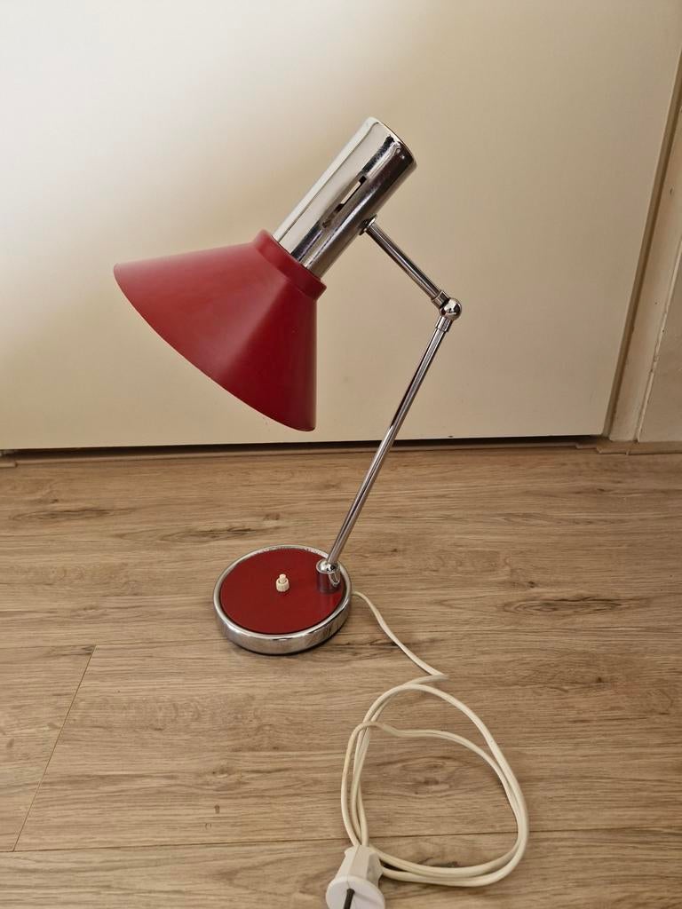 Mooie lamp met buig arm en buigbare kap lamp hala holland, Ophalen of Verzenden