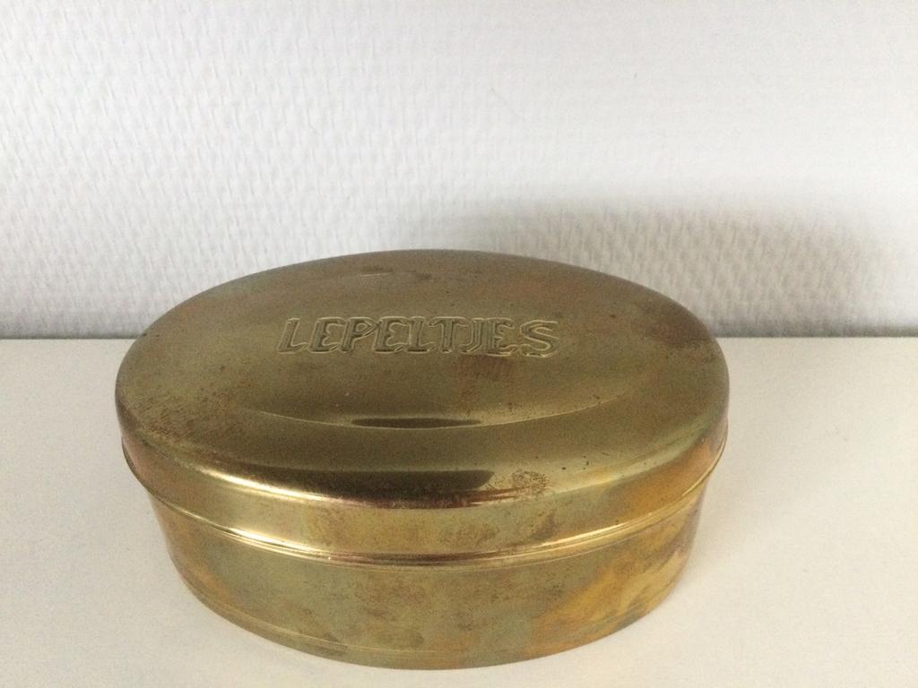 Koperen lepeldoosje bredemeijer, Antiek en Kunst, Curiosa en Brocante, Ophalen of Verzenden