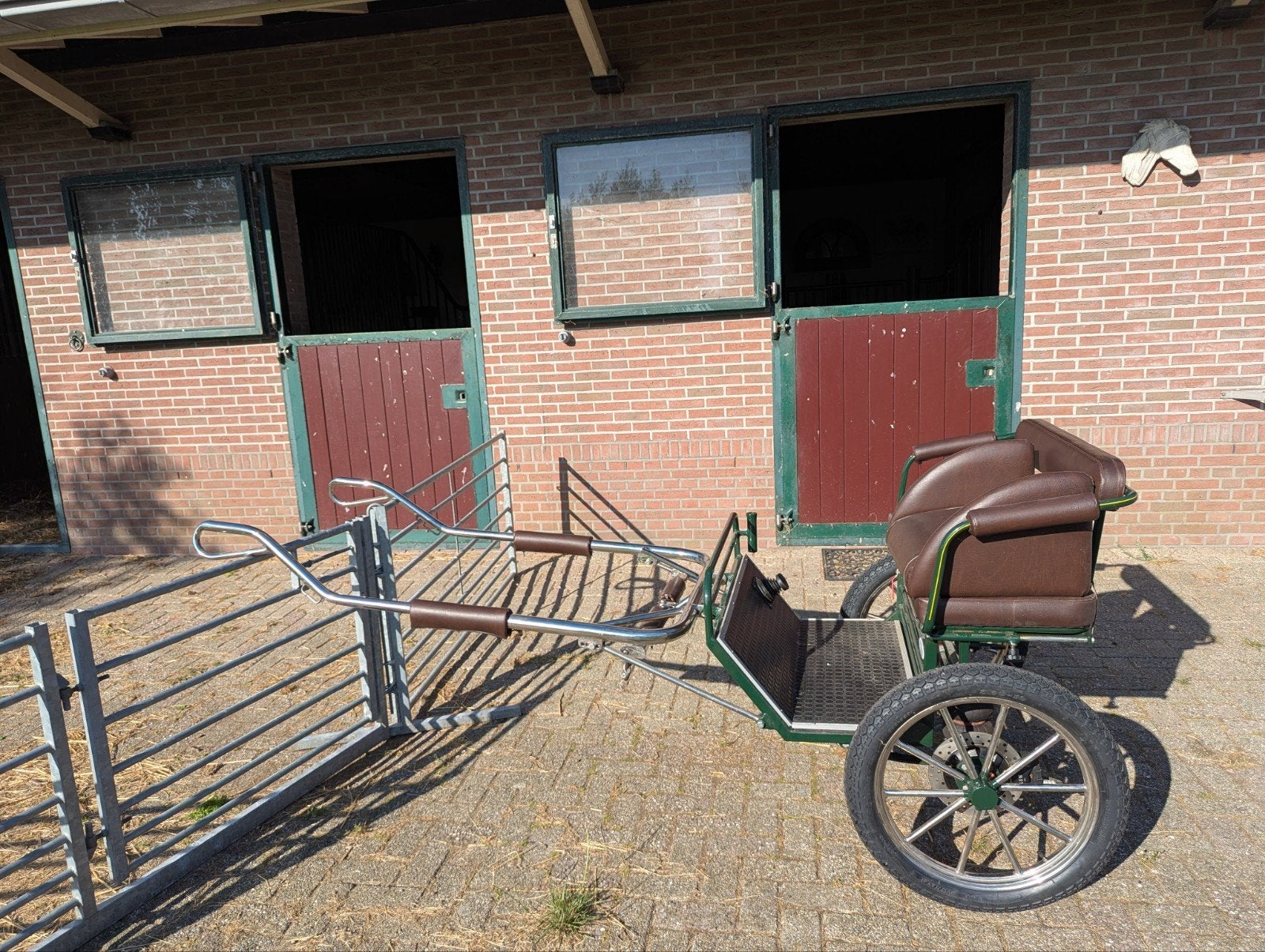 Degelijke mooie tweewieler voor pony in nieuwstaat, Ophalen of Verzenden, Zo goed als nieuw
