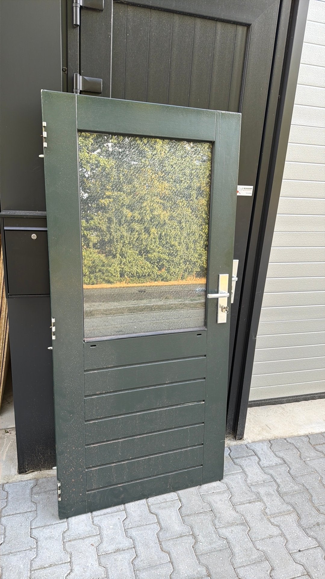 Mooie nette buitendeuren, schuurdeur of achterdeur 830x2115, Ophalen, Gebruikt, 80 tot 100 cm, Buitendeur