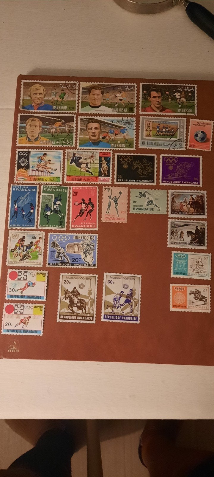 Verzameling postzegels uit Afrka met oa Olympische Spelen, Ophalen of Verzenden, Na 1940, Gestempeld