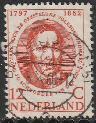 Nederland 1960 743 Geest.Volksgezondheid 12c, Gest Berlicum, Postzegels en Munten, Postzegels | Nederland, Ophalen of Verzenden